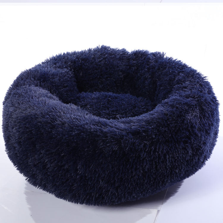 Dog and Cat Beds For Small Dogs and Cats Round Plush Puppy Beds