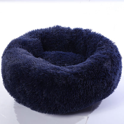 Dog and Cat Beds For Small Dogs and Cats Round Plush Puppy Beds