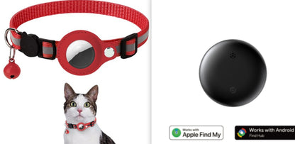 Pet Collar With Bell Airtag Reflective Collar