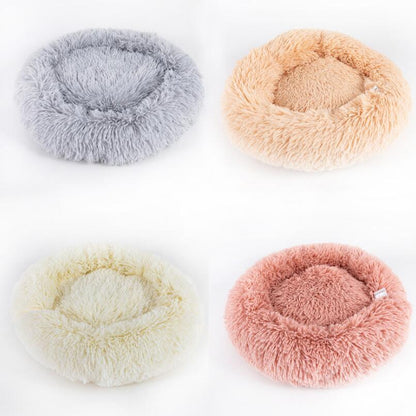 Dog and Cat Beds For Small Dogs and Cats Round Plush Puppy Beds