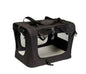 Foldable Dog Cage, Portable Travel Dog Cage With Three-door Mesh Windows--24IN.black